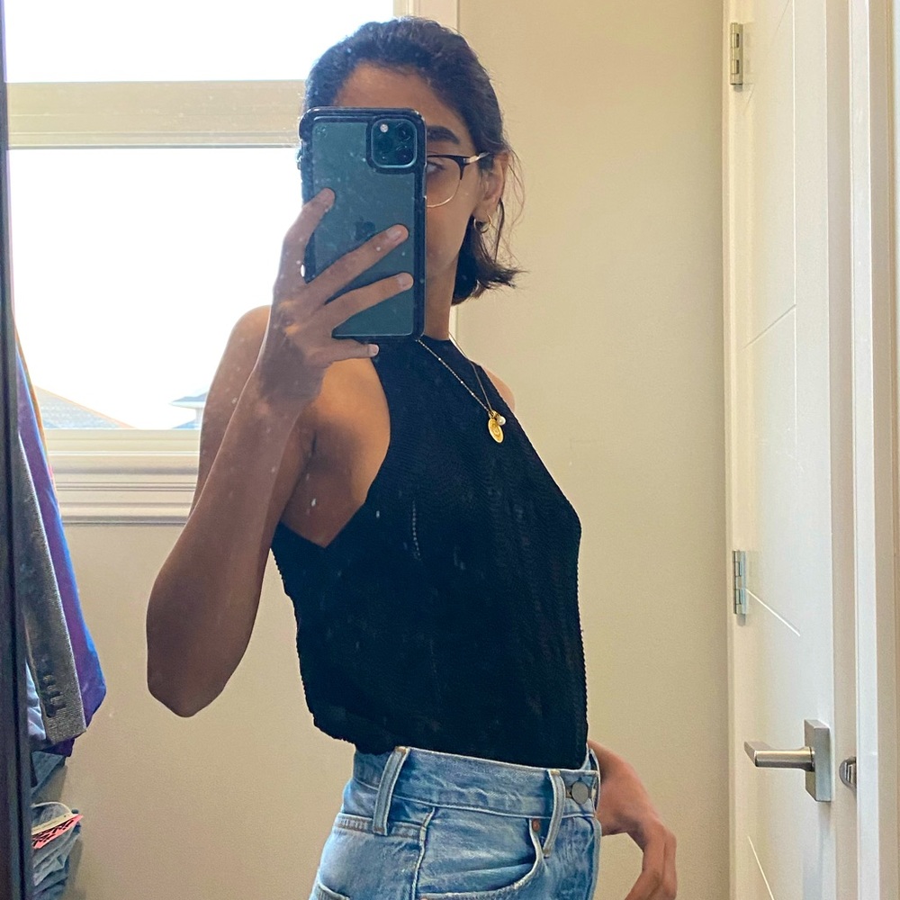 Aritzia Wilfred Free Halter Sweater top